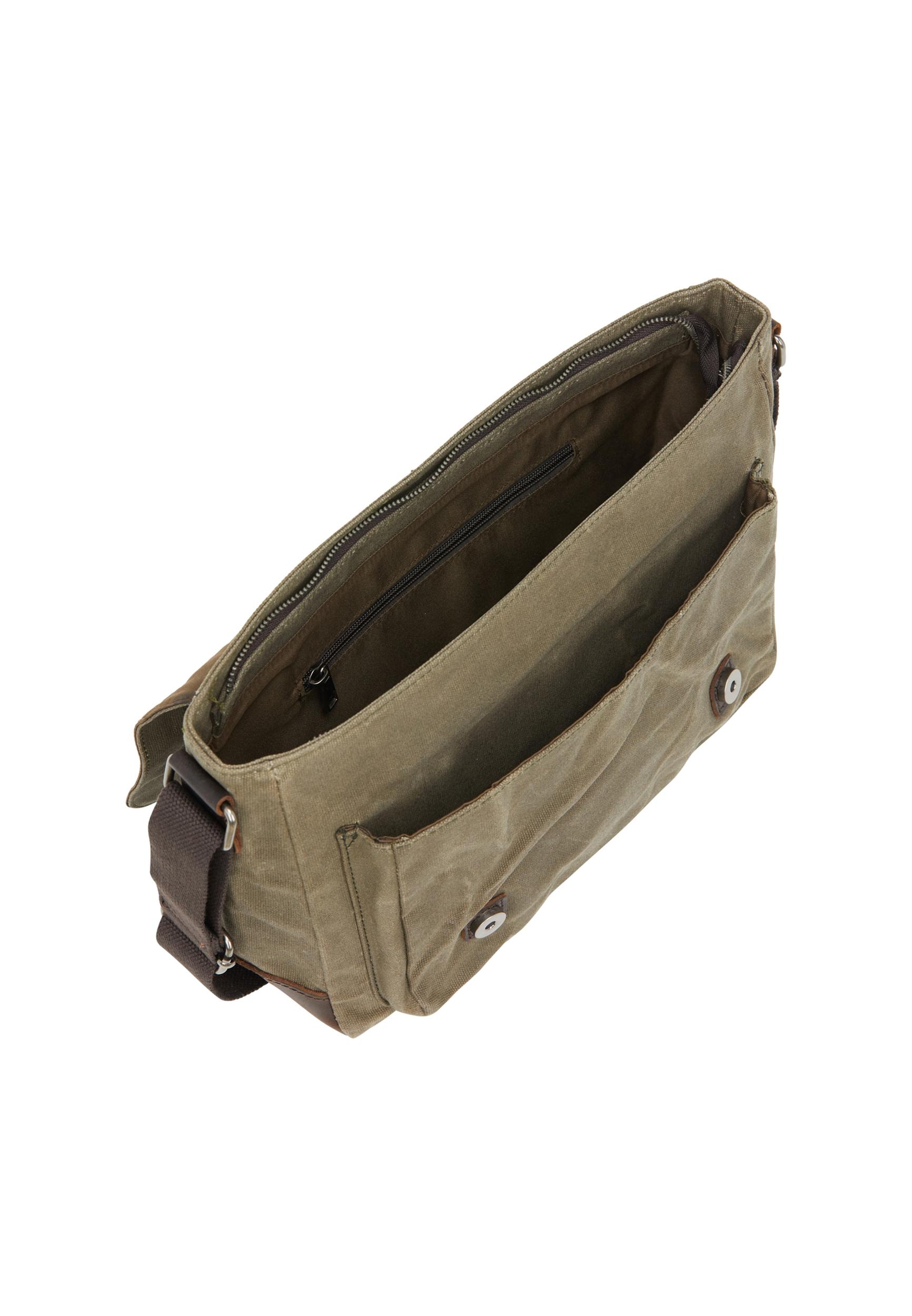 DreiMaster Vintage Meeste õlakott šoko / roheline