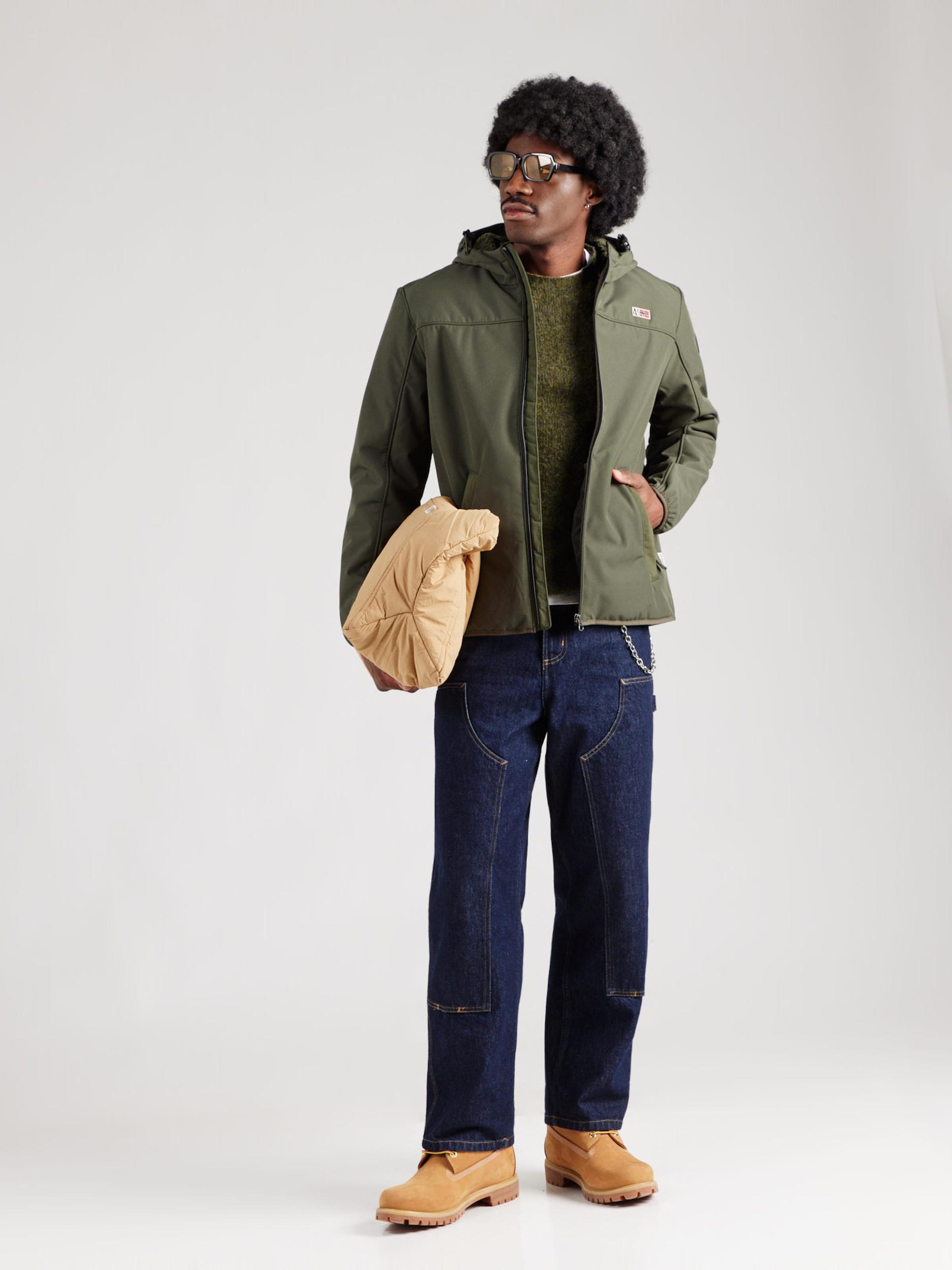 NAPAPIJRI Kevad-sügisjope 'ASHERMAN' oliiv