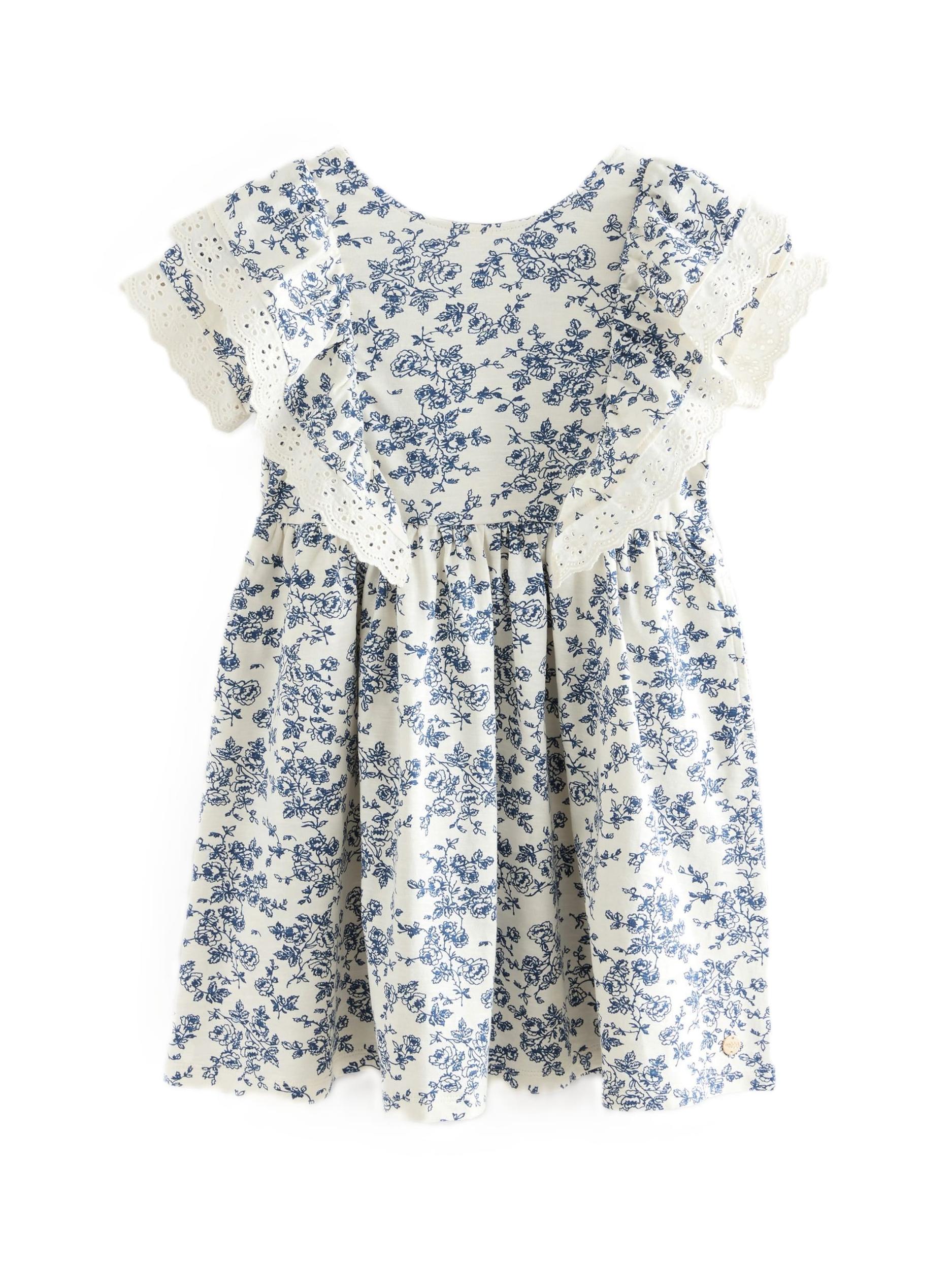 LAURA ASHLEY Kleit kreem / tumesinine