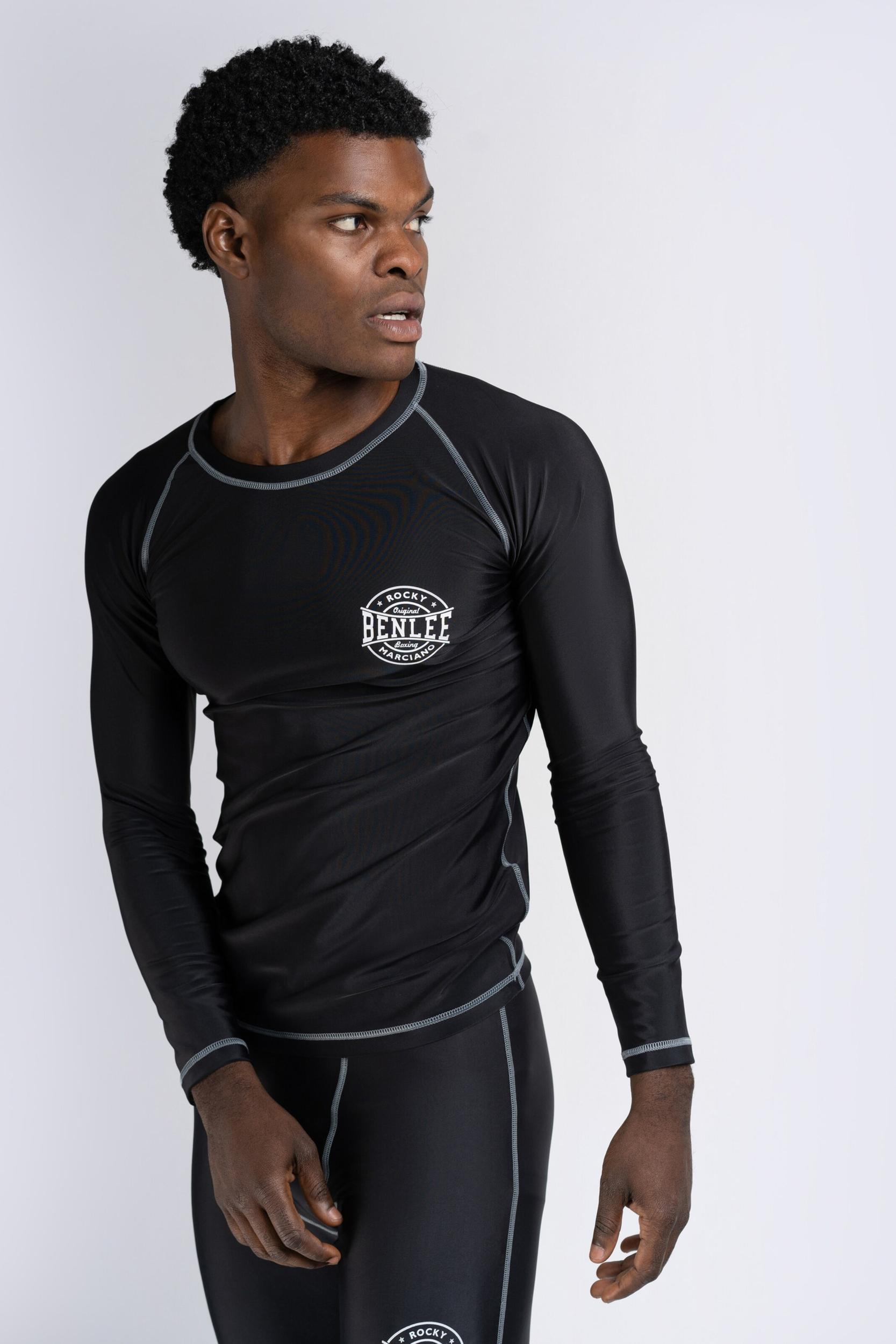 Benlee Funktsionaalne särk 'Mossburn' hall / must / valge