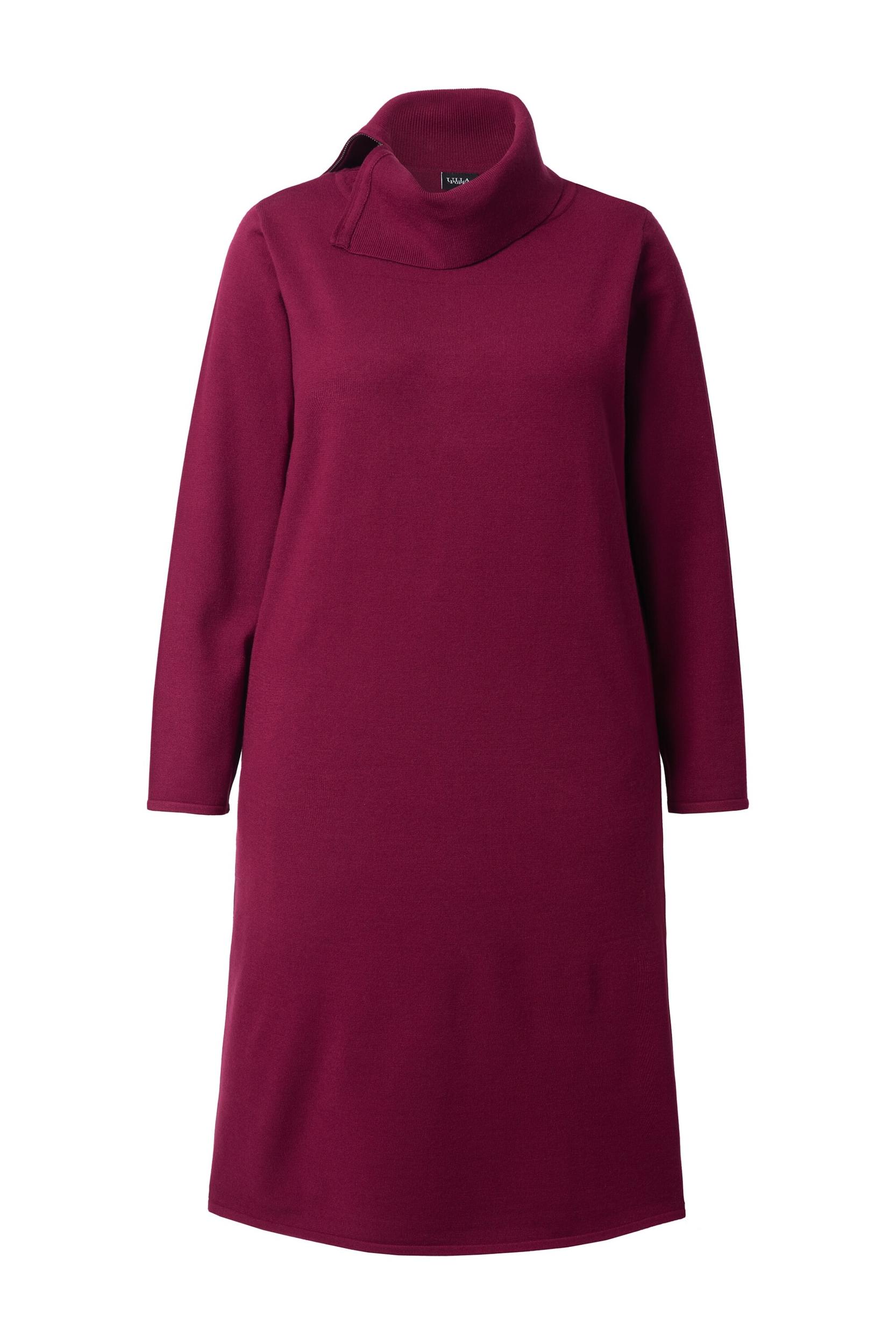 Ulla Popken Kootud kleit bordoo