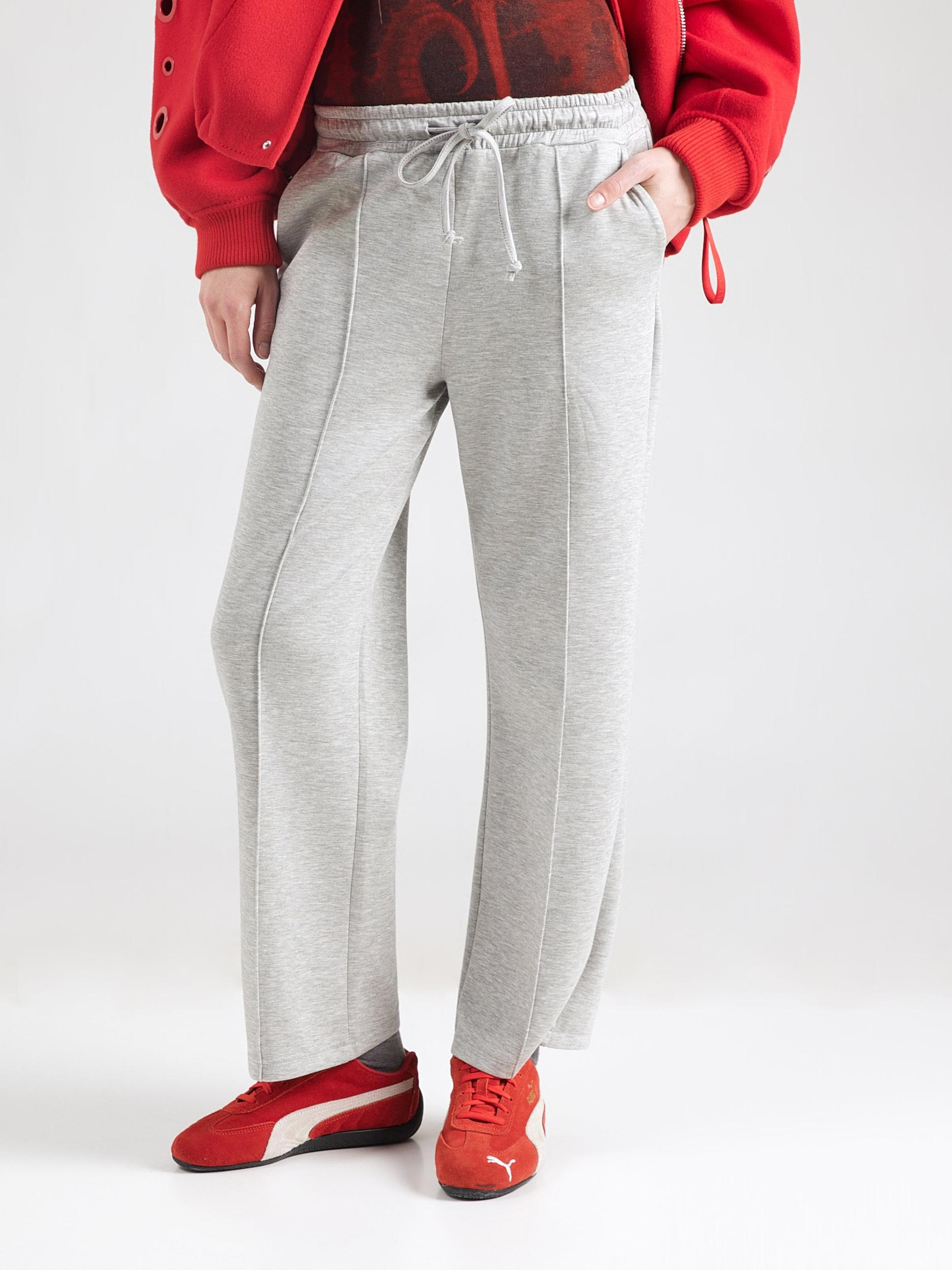 ZABAIONE Püksid meleeritud hall