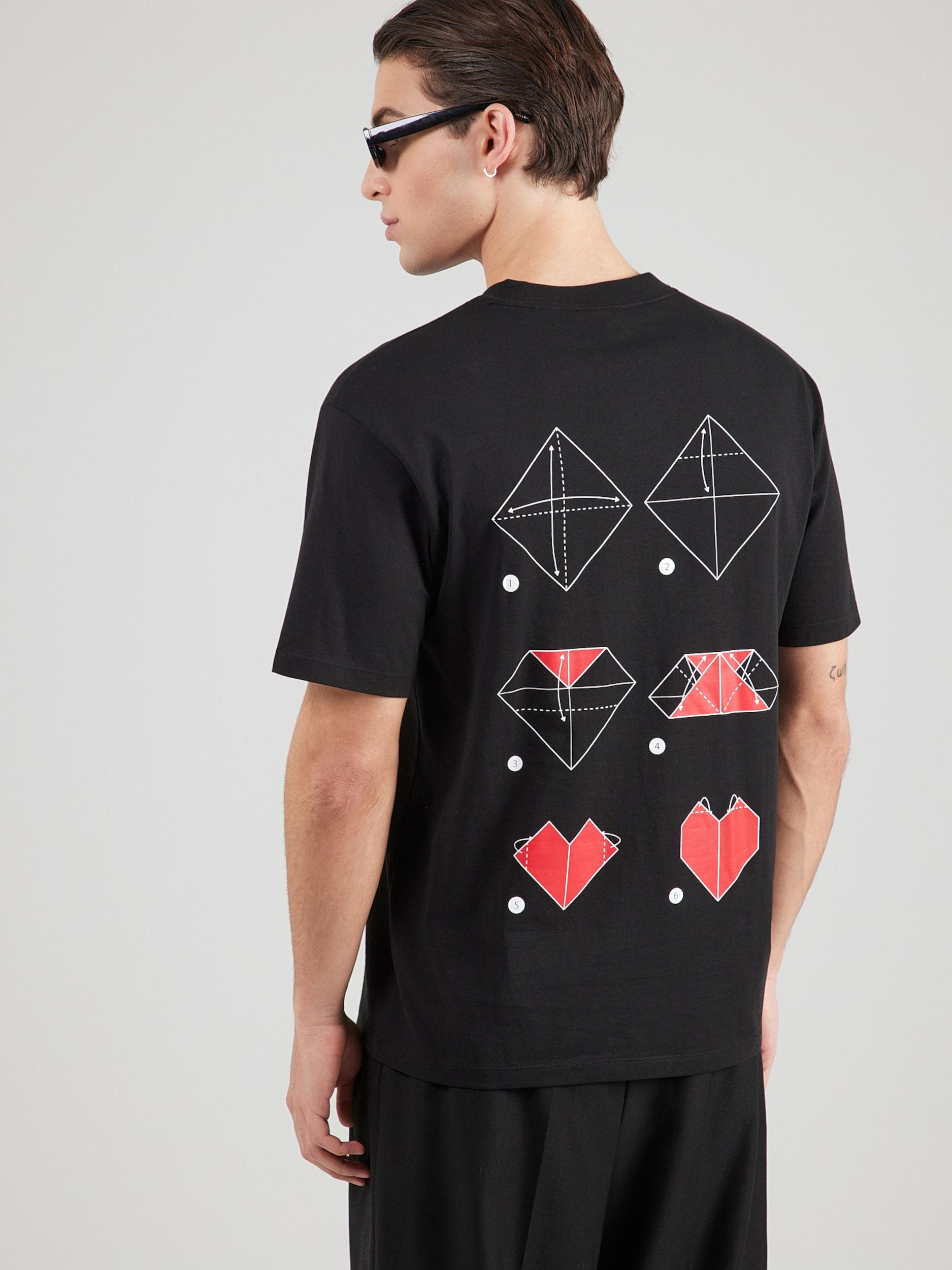 HUGO Särk 'Dalentin' punane / must