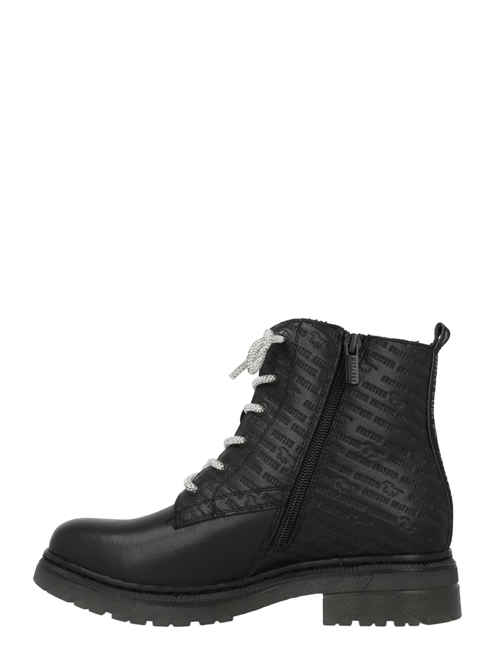 MUSTANG Paeltega poolsaabas must