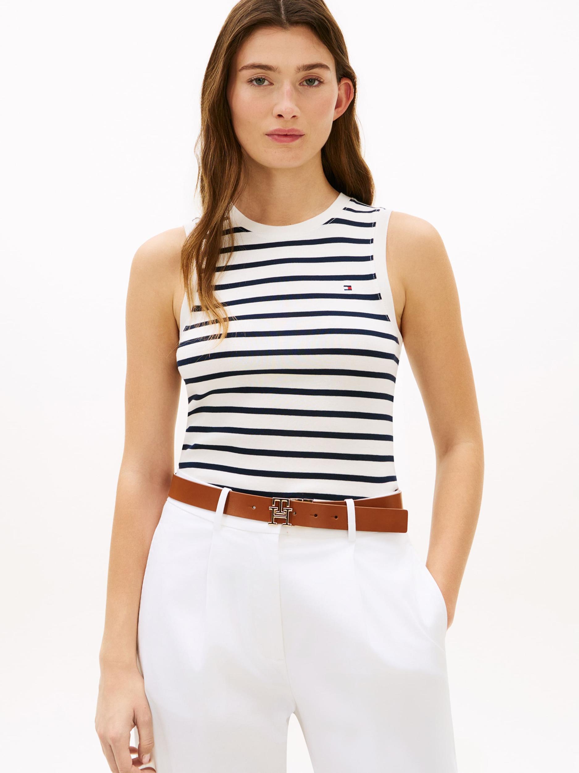 TOMMY HILFIGER Topp 'CODY' meresinine / valge