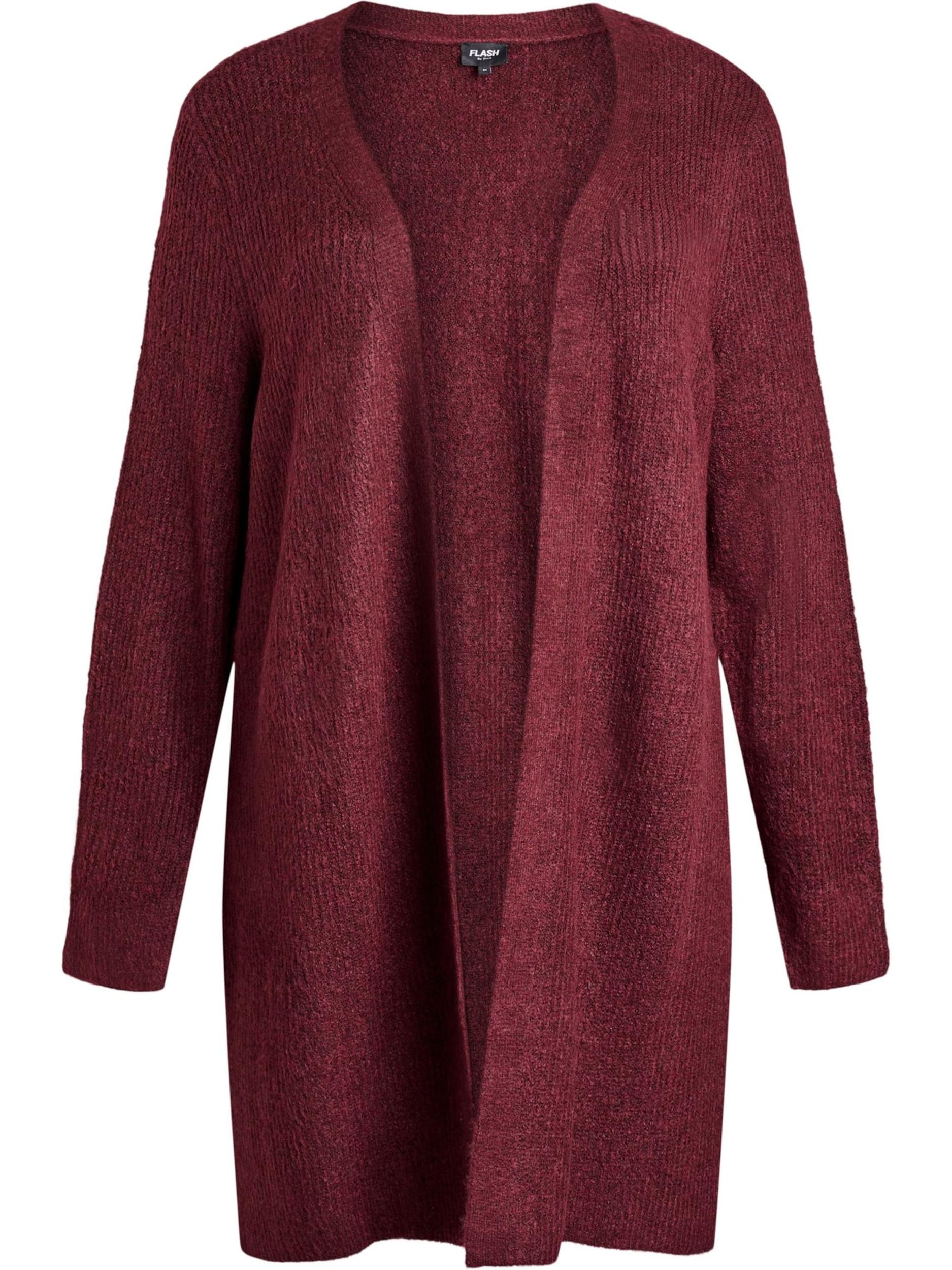 Zizzi Avara lõikega jakk 'Fjul' veinipunane