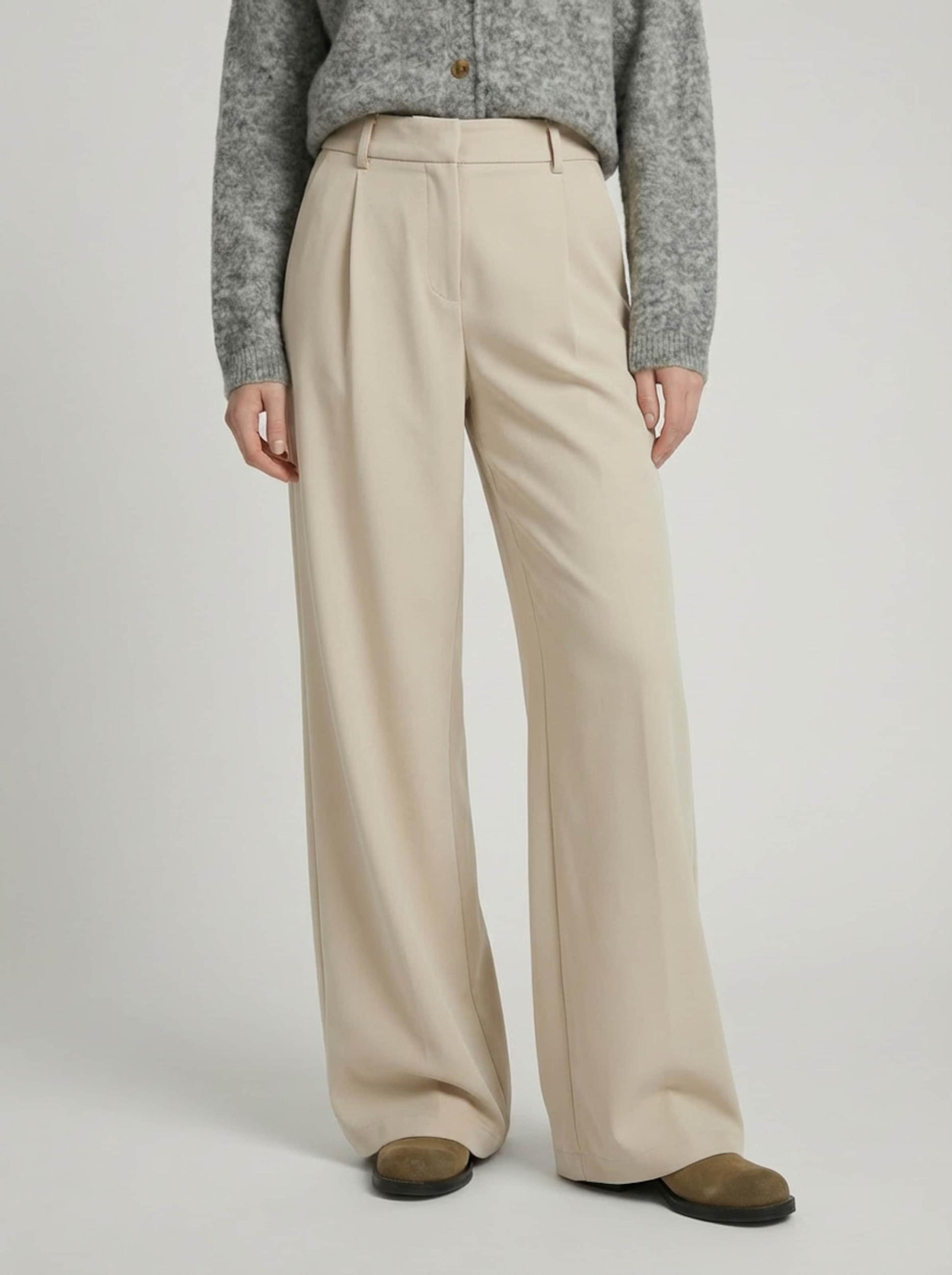 studioselect Voltidega püksid 'Zoe' beež