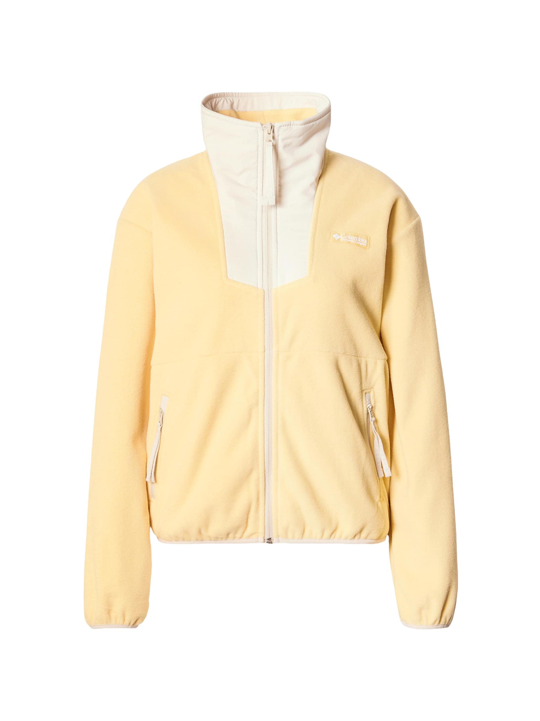 COLUMBIA Funktsionaalne fliisjakk 'Sequoia Grove' kollane / täisvalge