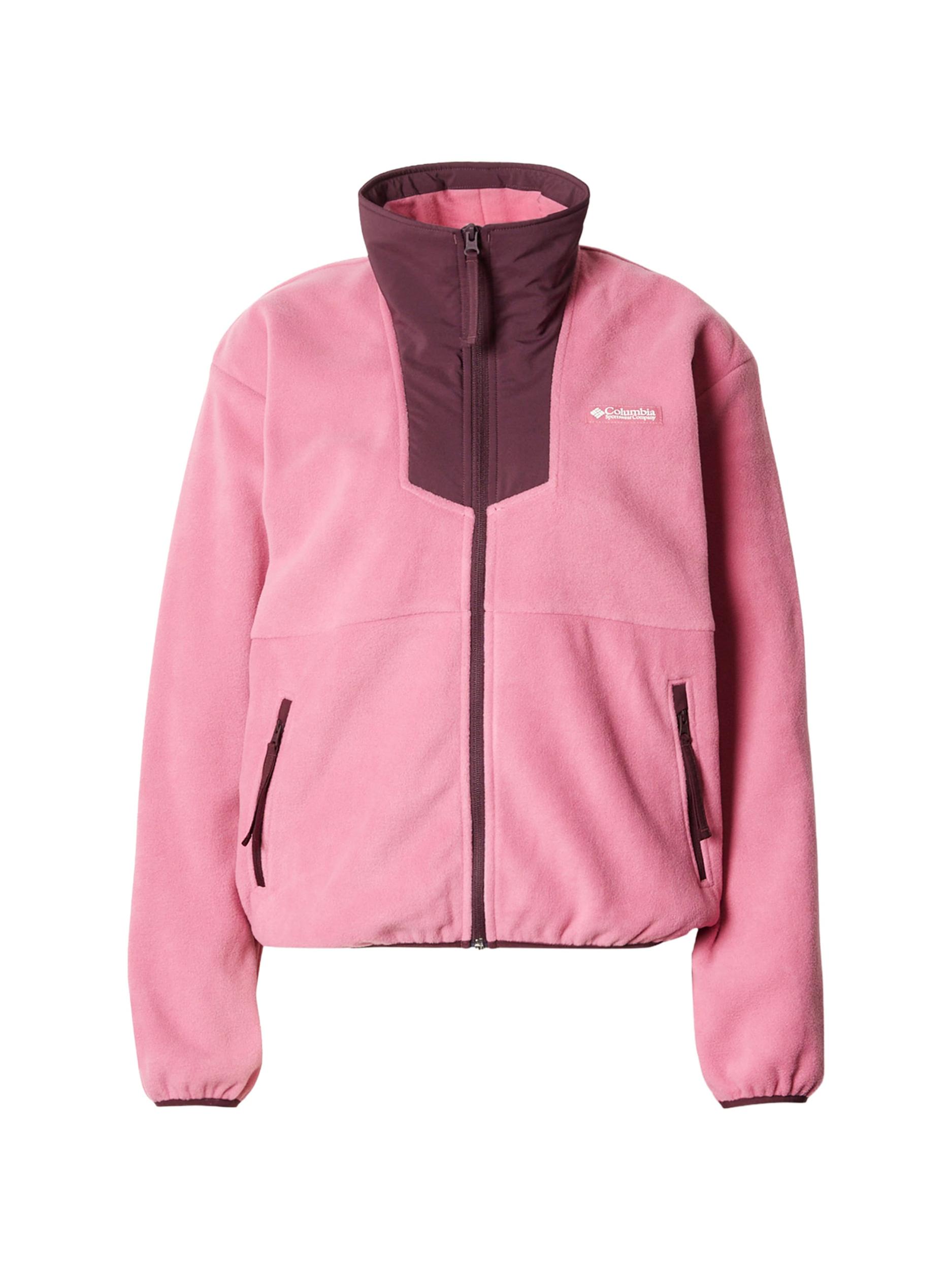 COLUMBIA Sportlik trikoojakk 'Sequoia Grove' bordoo / helepunane