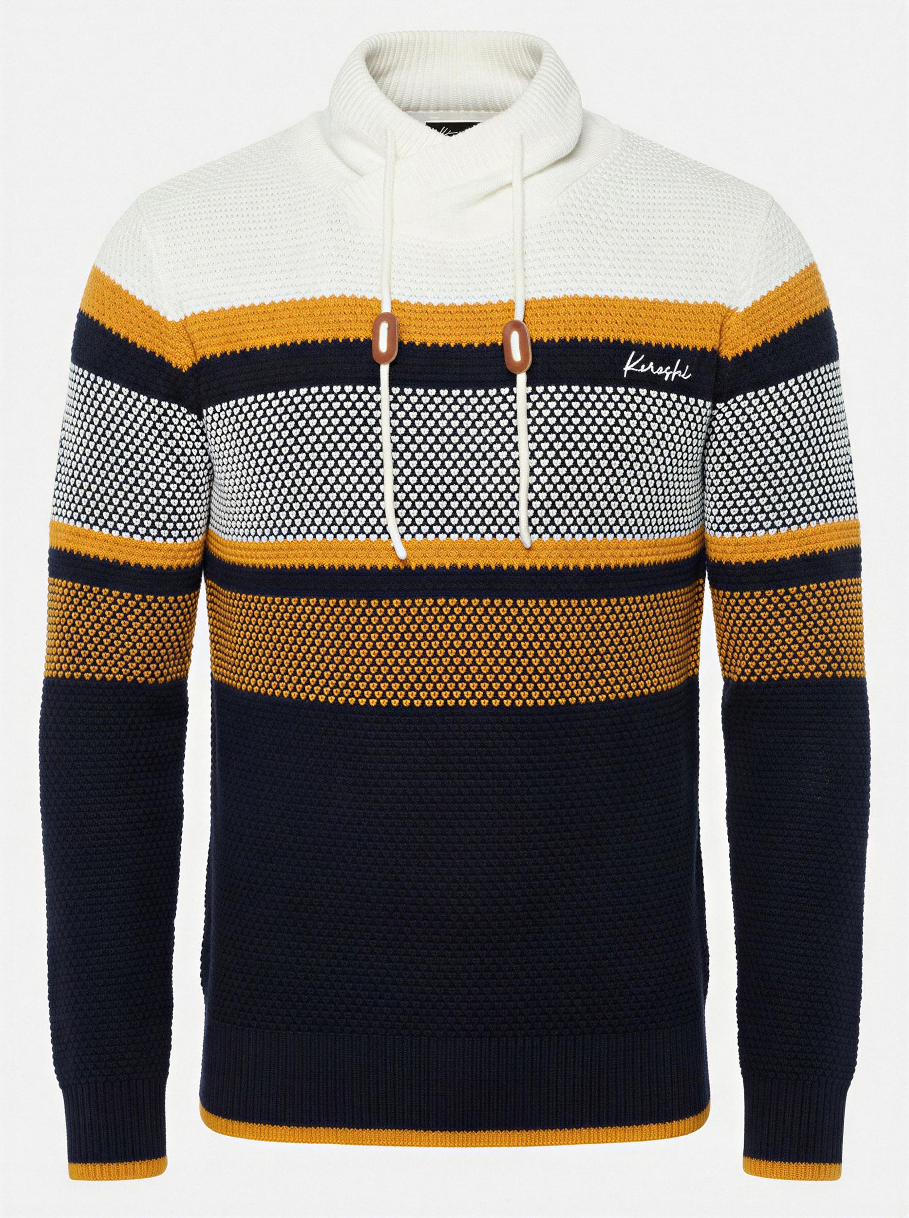 KOROSHI Kampsun mariinsinine / oranž / valkjas