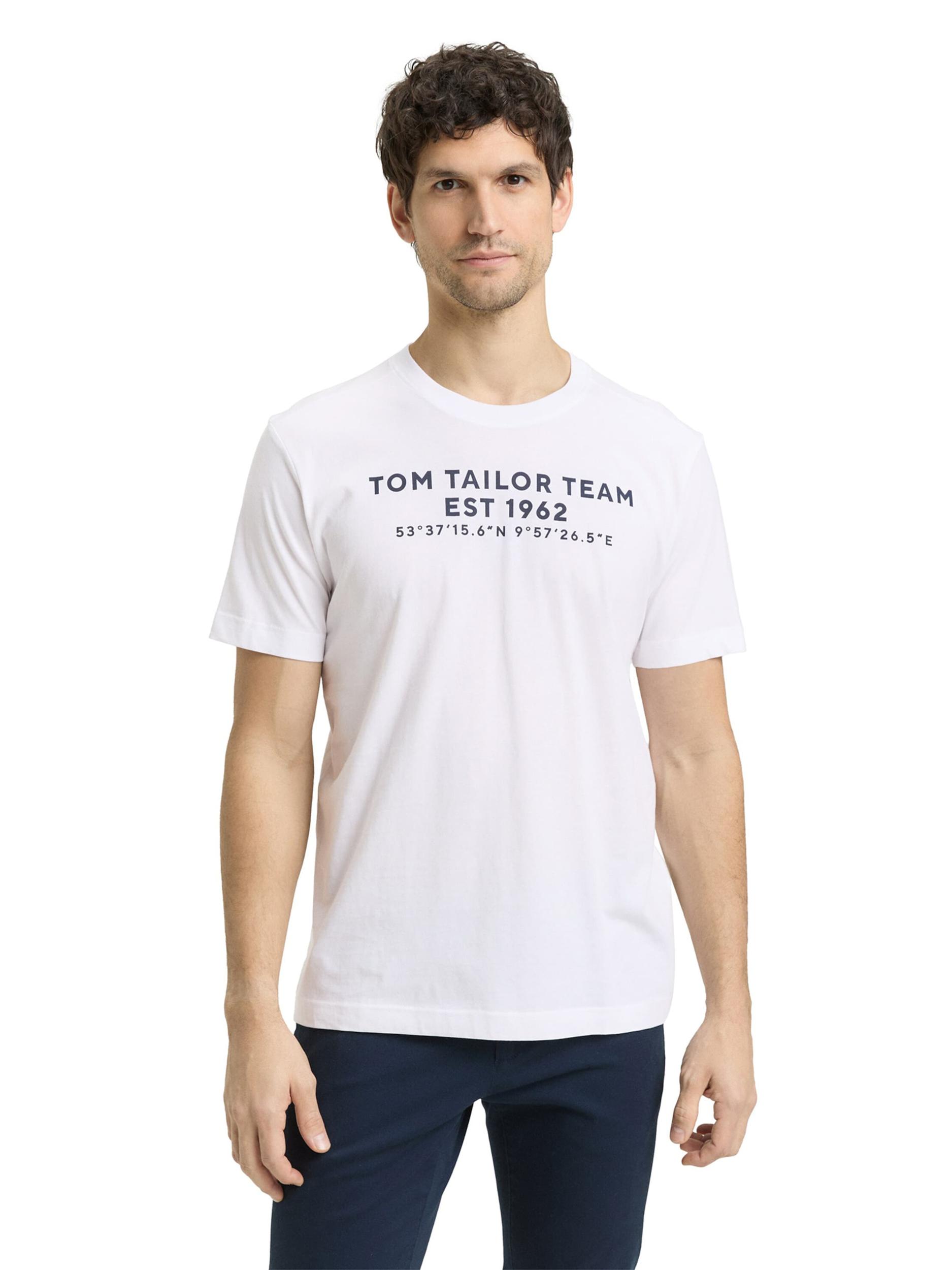 TOM TAILOR Särk meresinine / valge