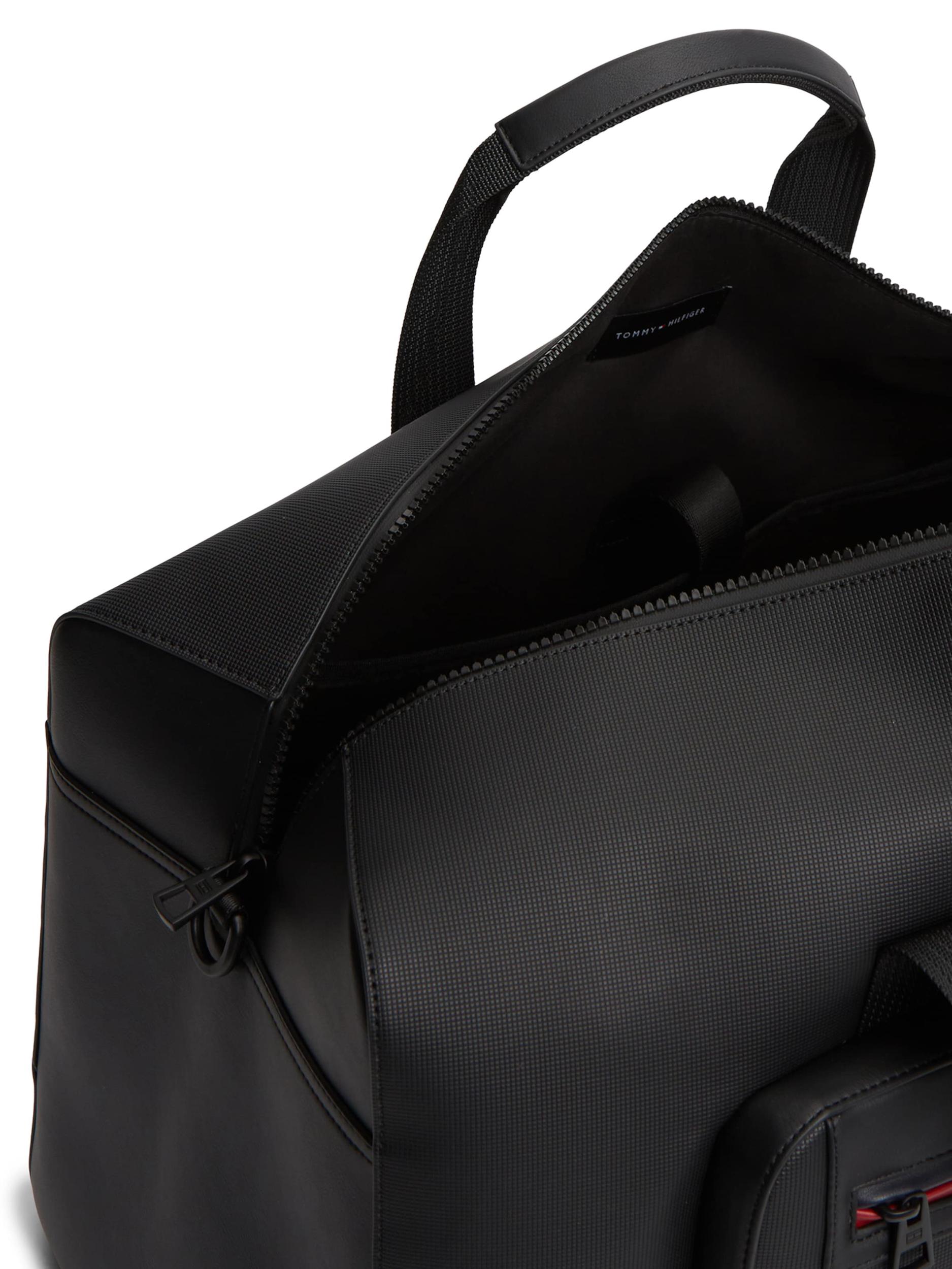 TOMMY HILFIGER Reisikott 'Foundation' punane / must