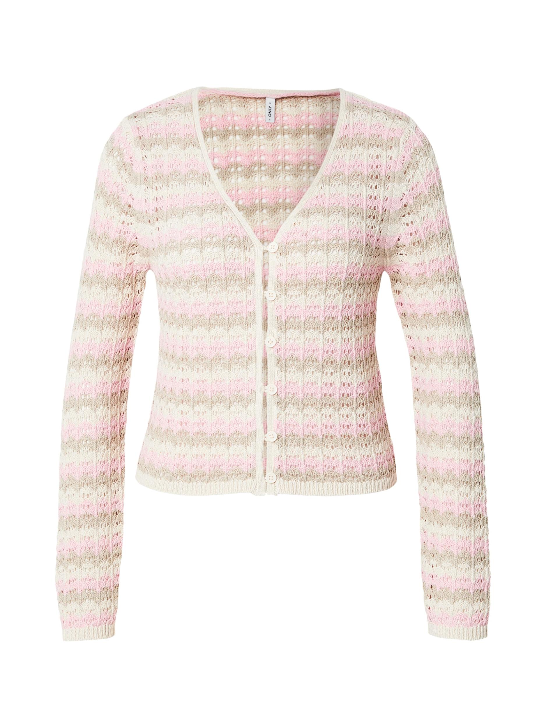 ONLY Kampsun 'ONLASA' hall / roosa / valge