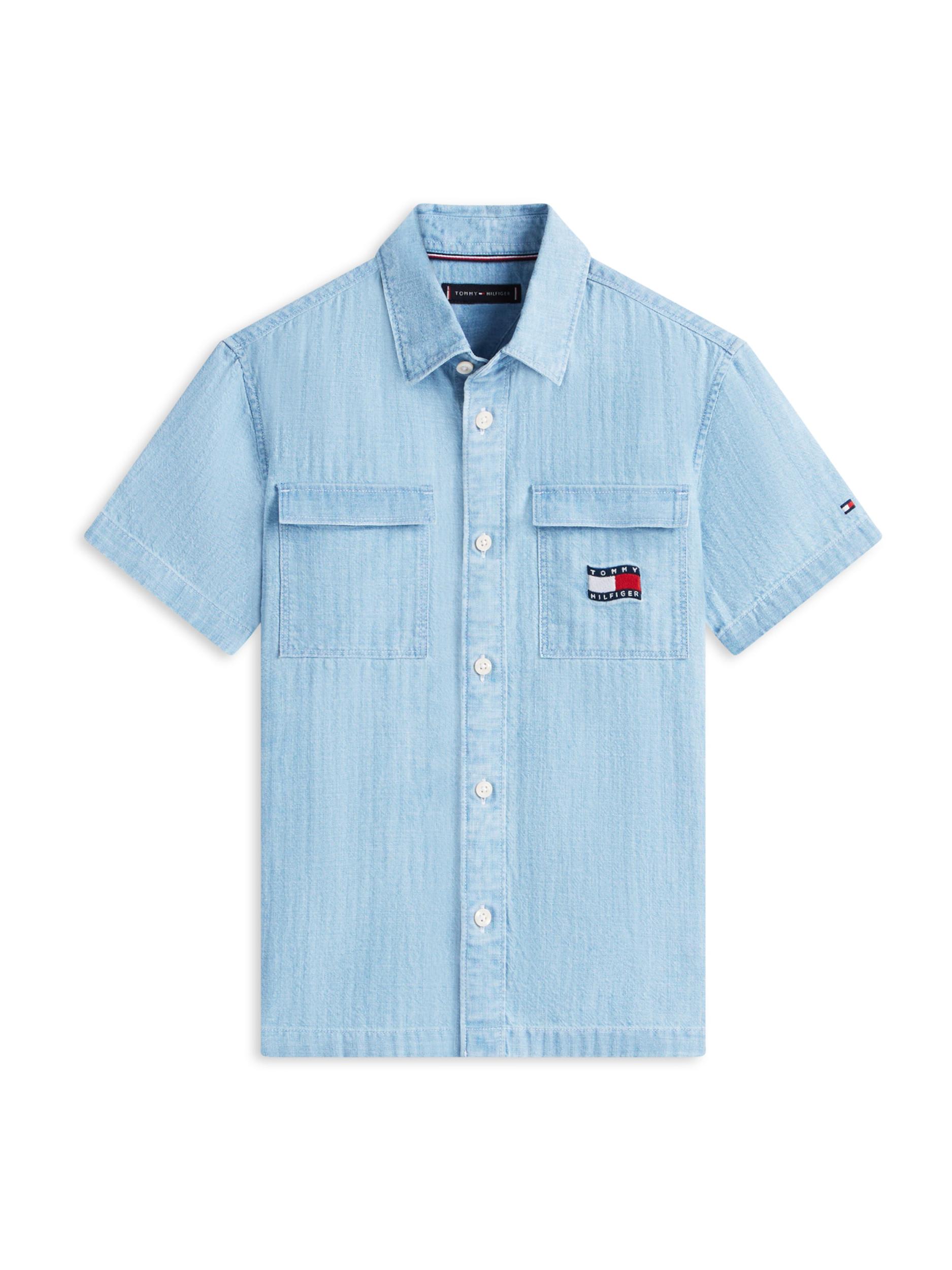 TOMMY HILFIGER Triiksärk meresinine / sinine teksariie / punane / valge