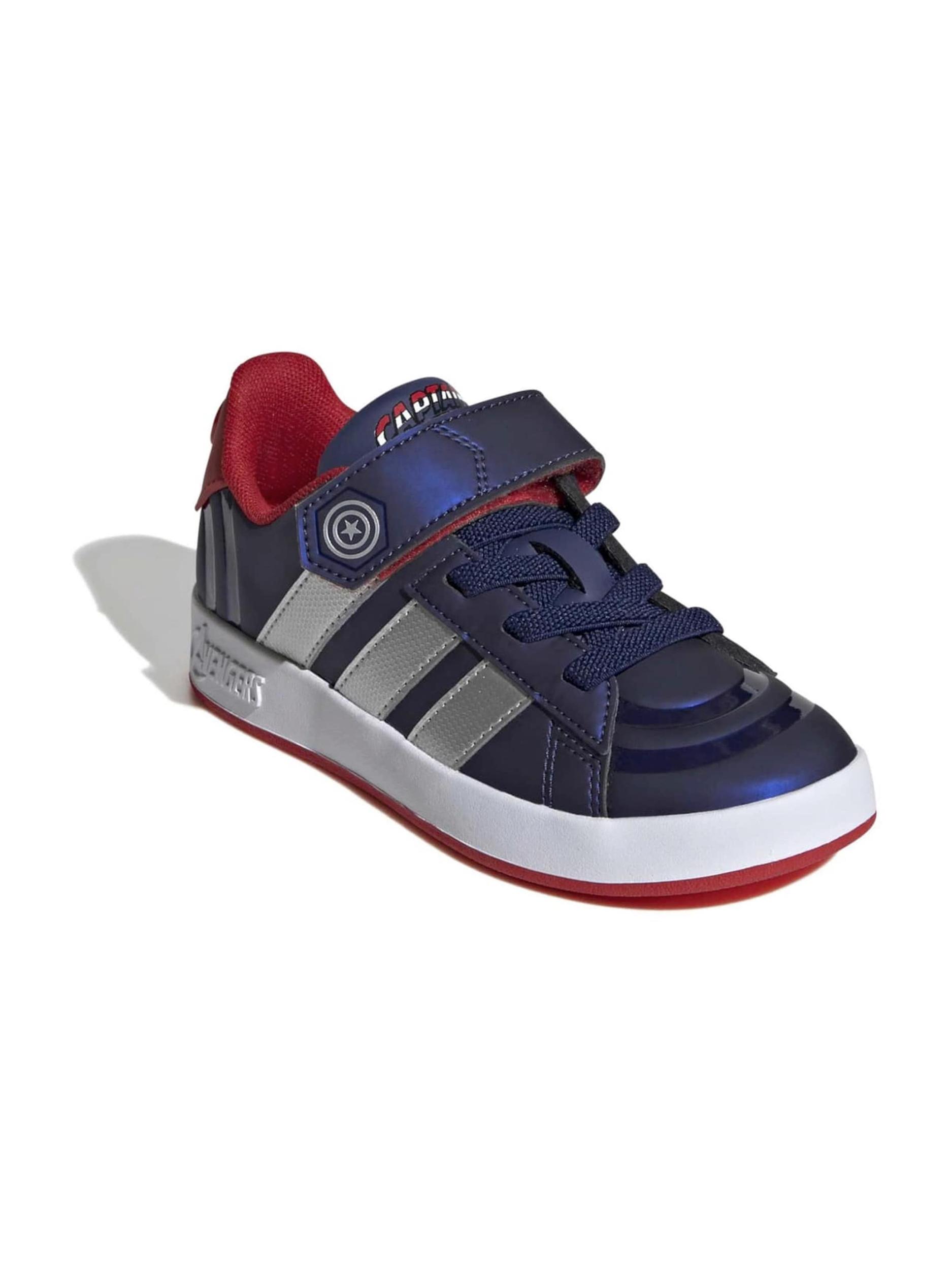 ADIDAS SPORTSWEAR Ketsid 'GRAND COURT CAPT AMERICA' tumesinine / tumepunane / hõbe