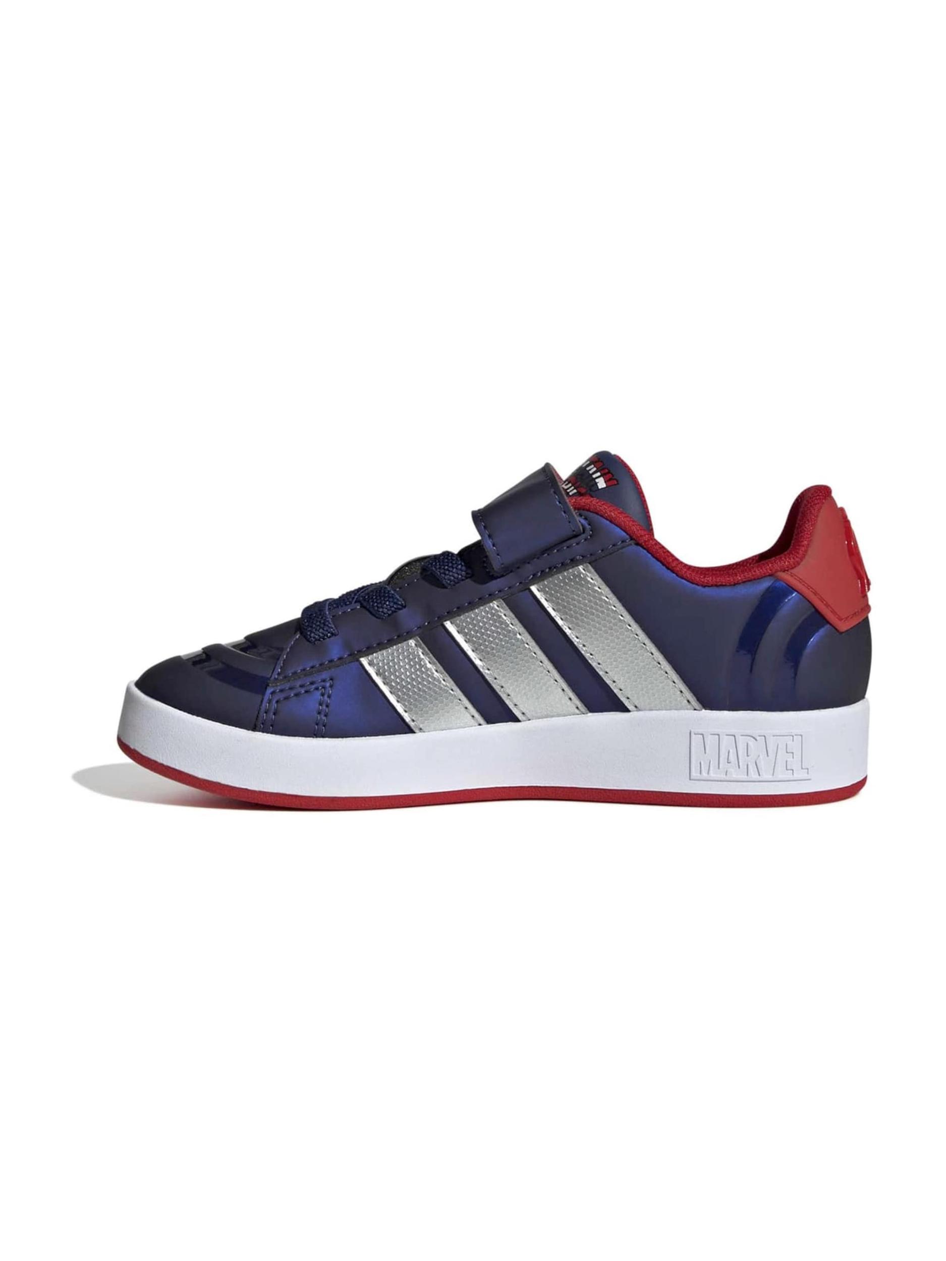 ADIDAS SPORTSWEAR Ketsid 'GRAND COURT CAPT AMERICA' tumesinine / tumepunane / hõbe