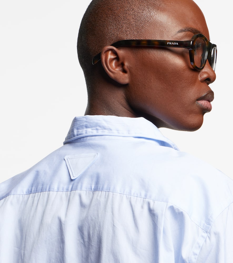 Prada Logo aviator glasses