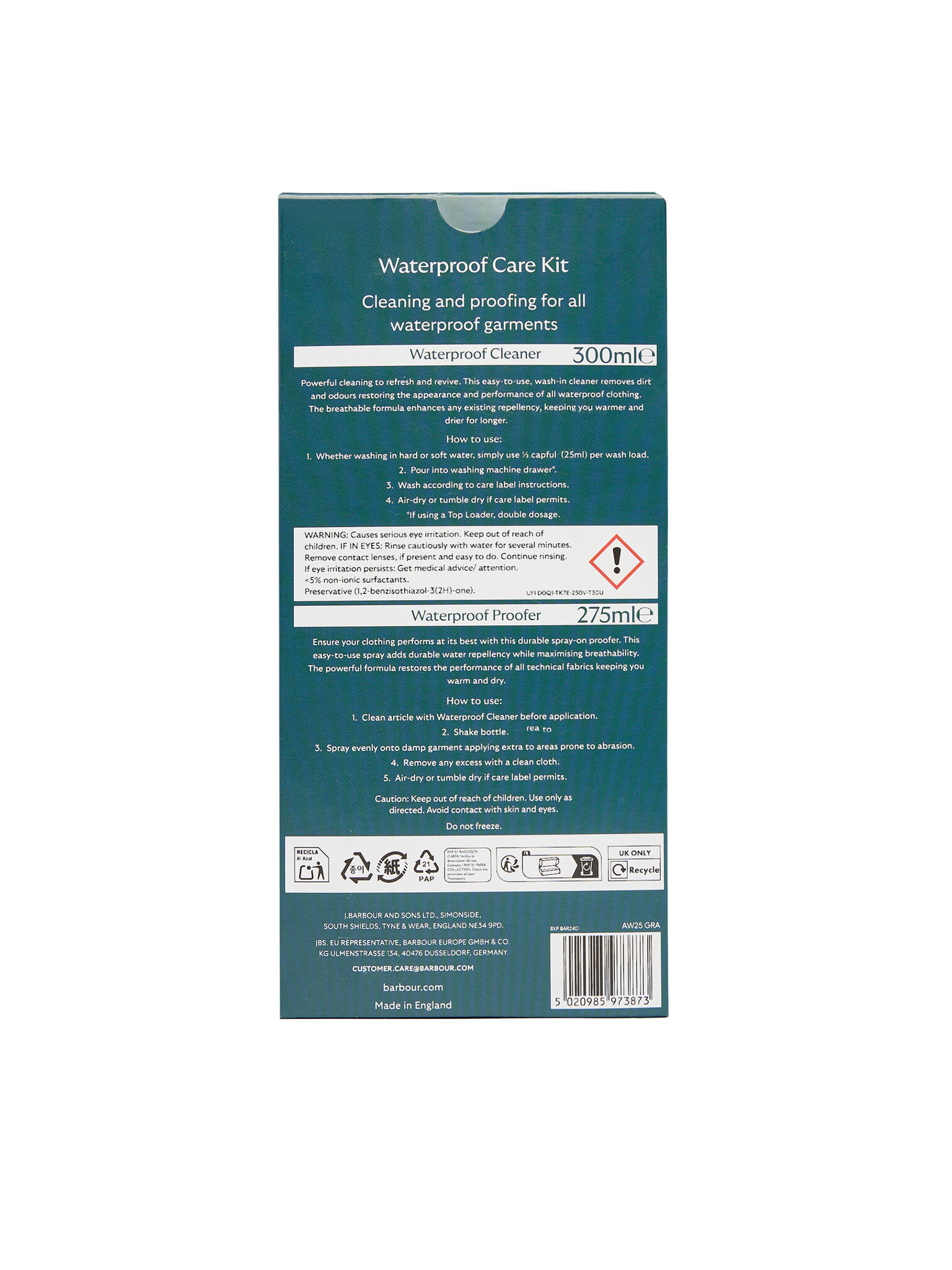 Immutuskomplekt Barbour