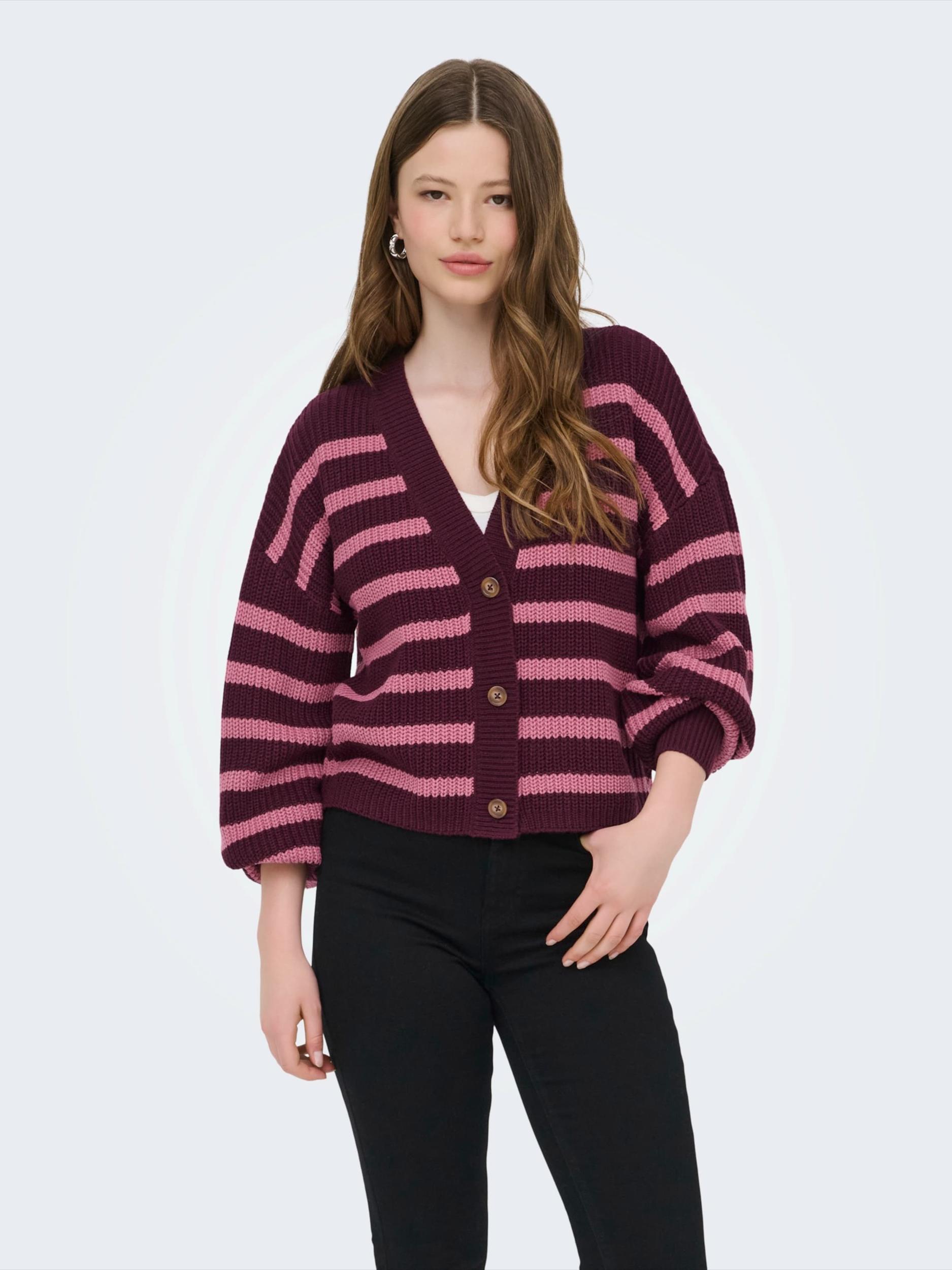 ONLY Kampsun 'ONLCALLIE' roosa / veinipunane