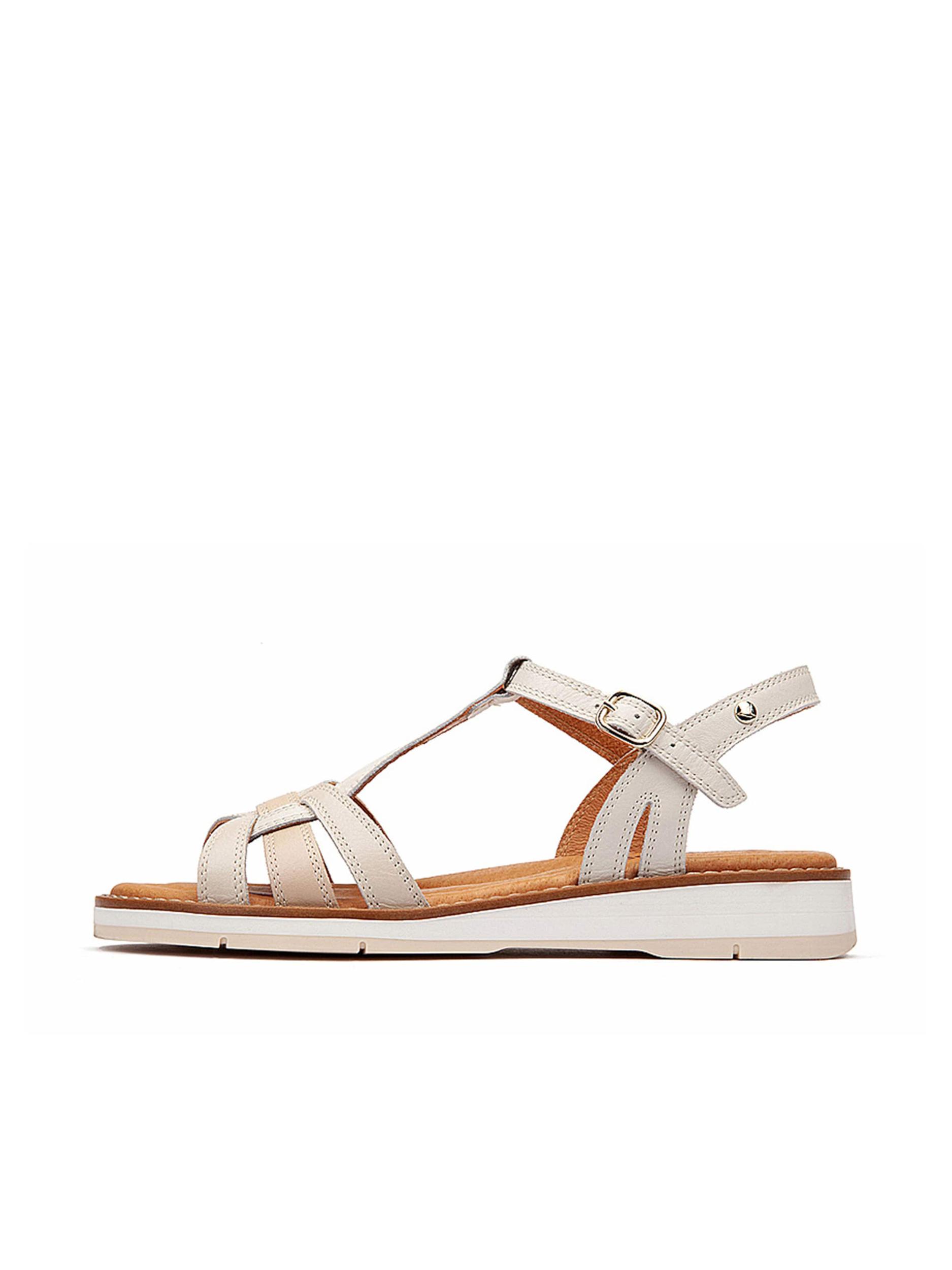 PIKOLINOS Rihmik 'Roquetas' kreem / täisvalge