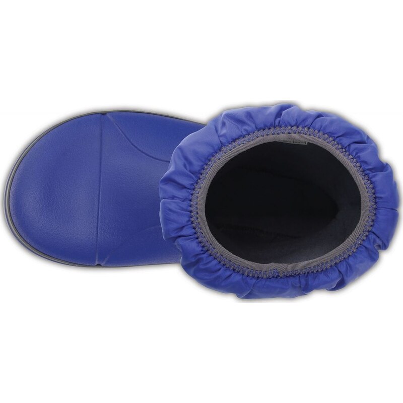 Crocs Kids' Winter Puff Boot Cerulean Blue/Light Grey