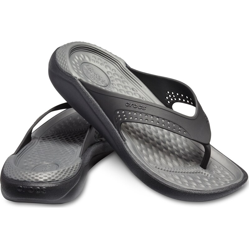 Crocs LiteRide Flip Black/Slate Grey