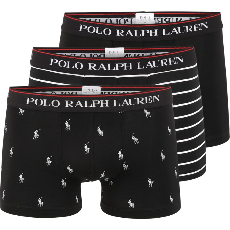 Polo Ralph Lauren Bokserid 'Classic' punane / must / valge
