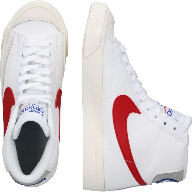 Nike Sportswear Ketsid 'Blazer Mid 77' beež / kuninglik sinine / punane / valge