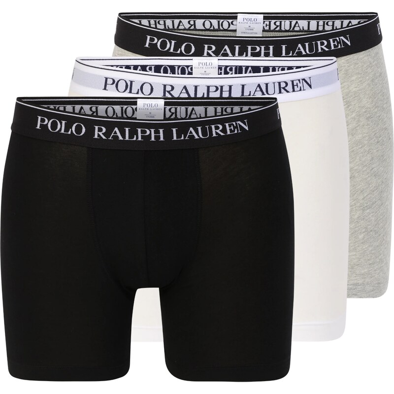 Polo Ralph Lauren Bokserid meleeritud hall / must / valge
