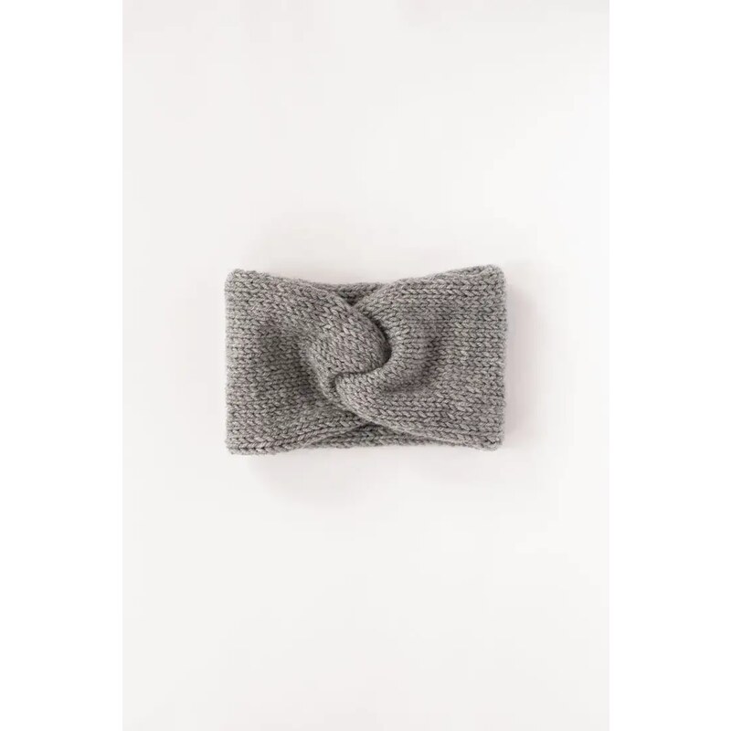 Plexida Twist Headband Wool - Light Grey