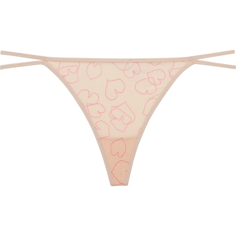 Calvin Klein Underwear Stringid beež / roosa
