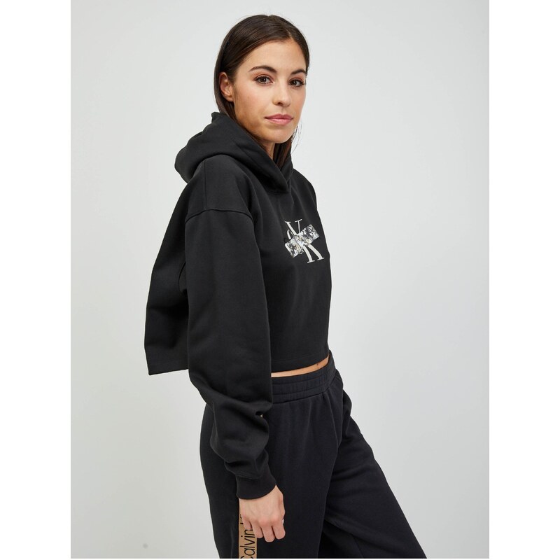 Black Womens Skinny Hoodie Calvin Klein Jeans Women