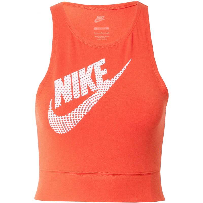 Nike Sportswear Topp kollakaspunane / valge