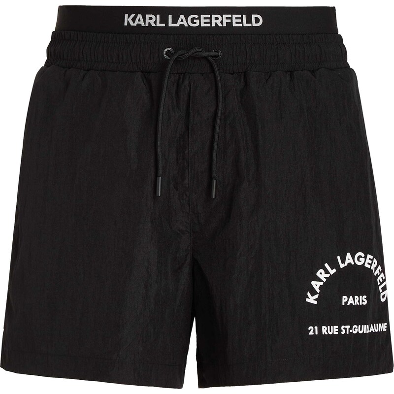 Karl Lagerfeld Ujumispüksid must / valge
