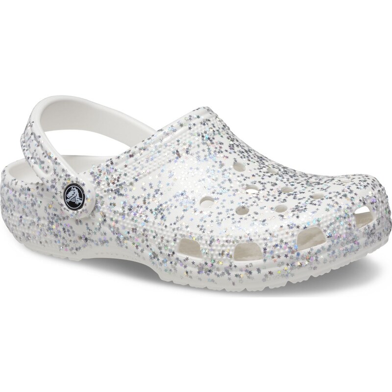 Crocs Classic Starry Glitter Clog White/SilGliter