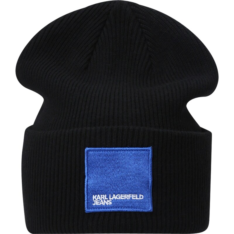 KARL LAGERFELD JEANS Müts sinine / must / valge