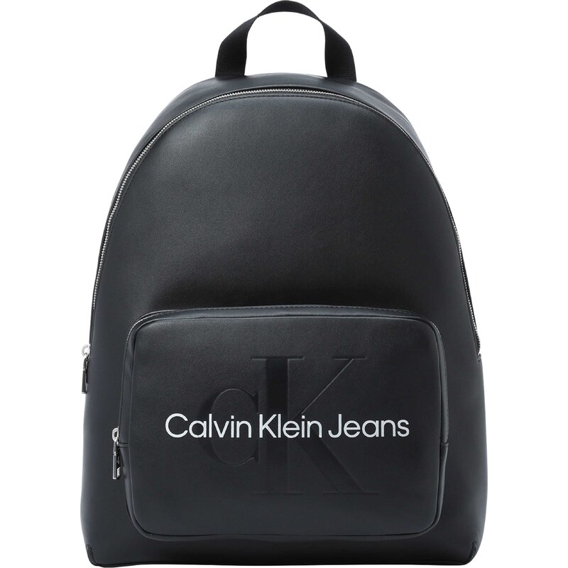 Calvin Klein Jeans Seljakott 'Campus' must / valge