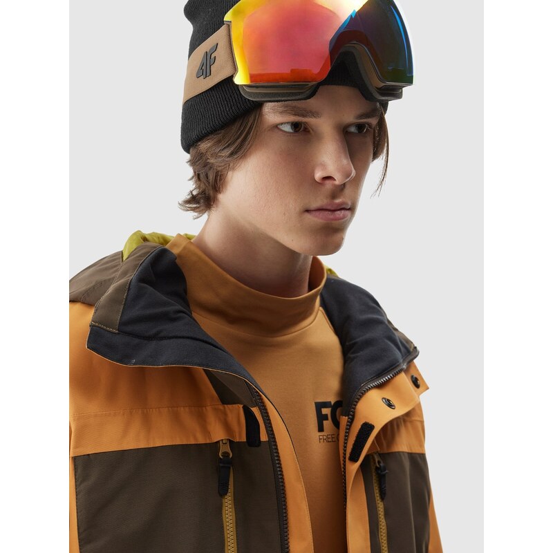 4F Men's snowboard jacket 15000 membrane - orange