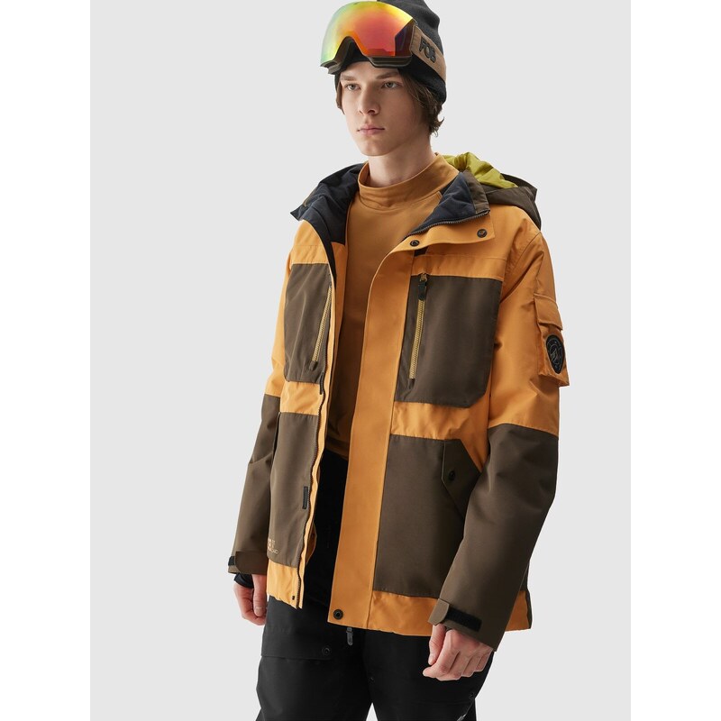 4F Men's snowboard jacket 15000 membrane - orange