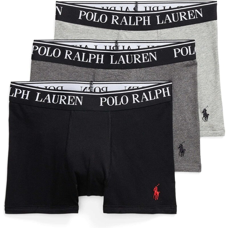 Polo Ralph Lauren Aluspüksid hall / meleeritud hall / must / valge