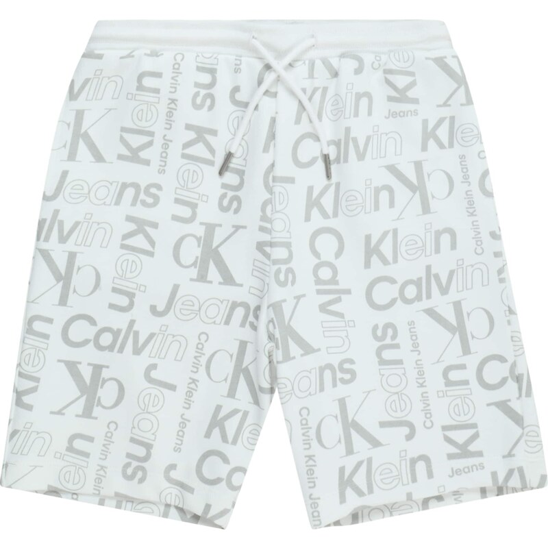 Calvin Klein Jeans Püksid hall / valge
