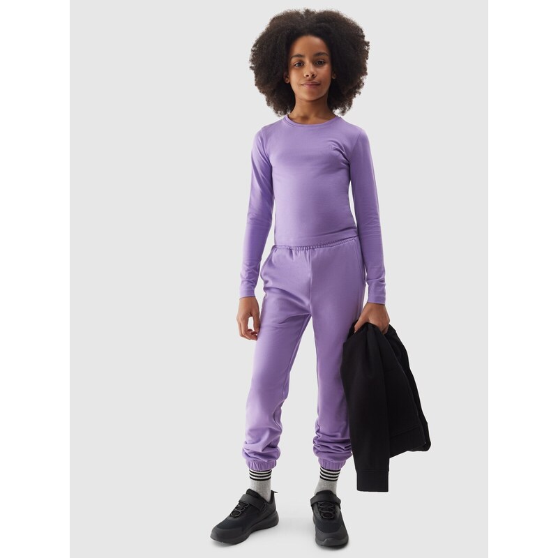 4F Girl's joggers sweatpants - purple