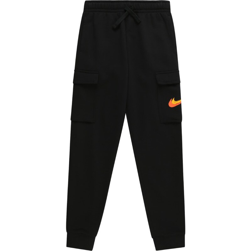 Nike Sportswear Püksid kollane / oranž / must