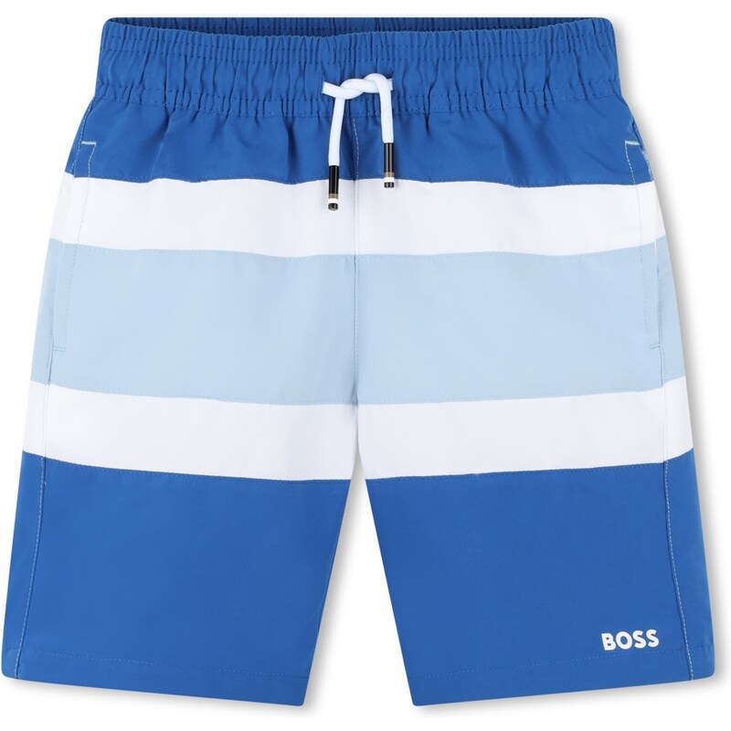 BOSS Kidswear Ujumispüksid sinine / helesinine / valge