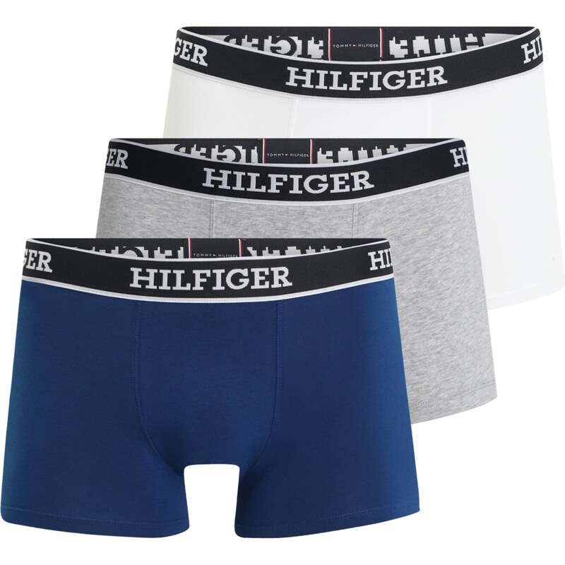 Tommy Hilfiger Underwear Bokserid meresinine / meleeritud hall / must / valge