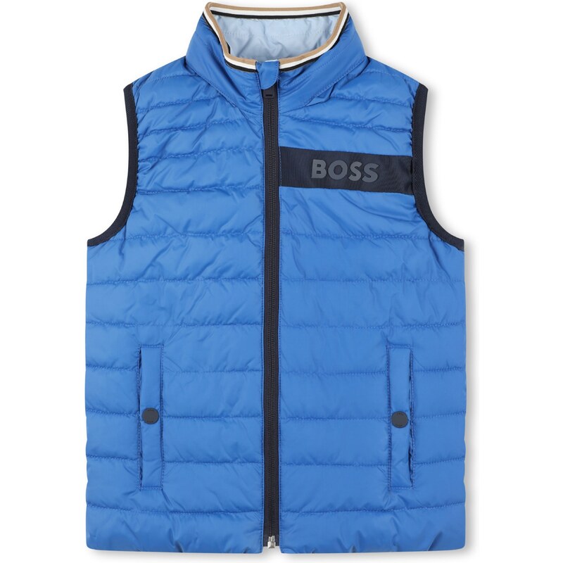 BOSS Kidswear Vest kuninglik sinine / must