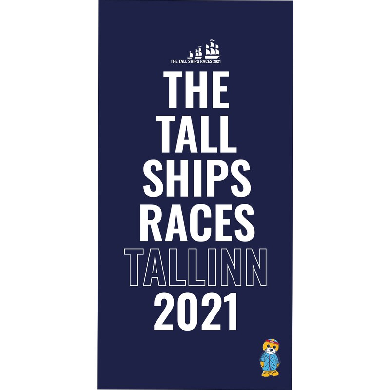 Sokisahtel THE TALL SHIPS RACES 2021 sinine mikrofiibrist rätik