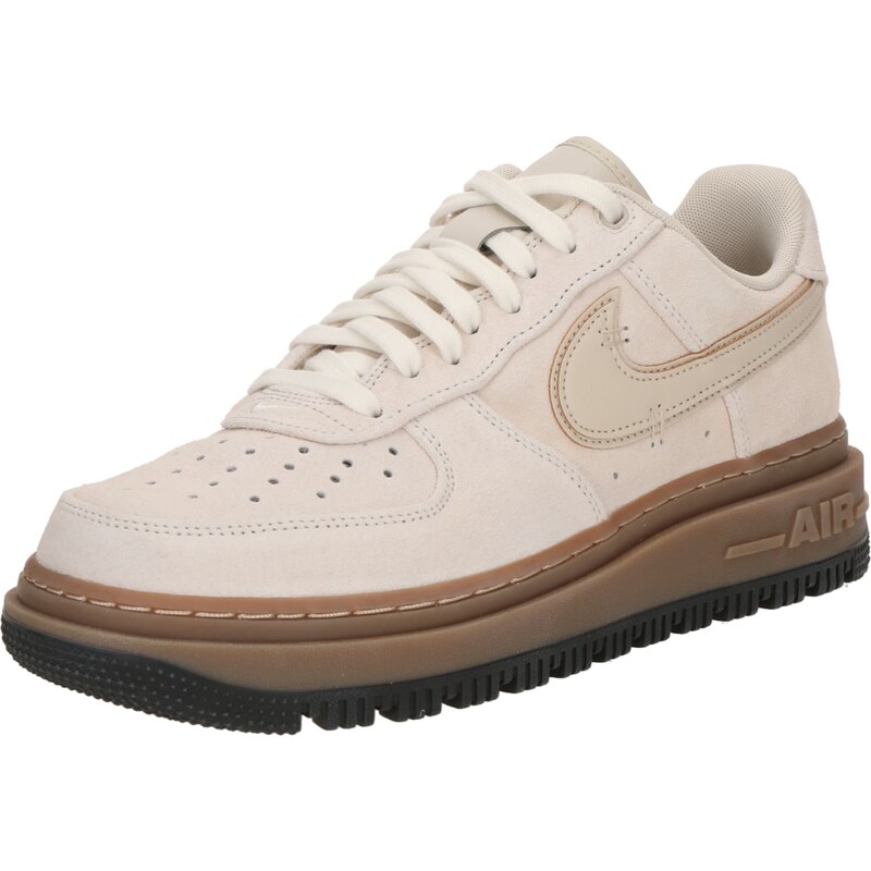 nike air force 1 custom sneakers beige brown