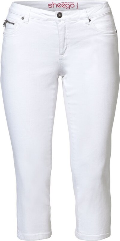 SHEEGO Teksapüksid valge teksariie