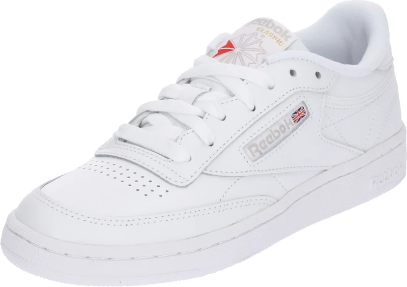Reebok Madalad ketsid 'Club C 85' hall / punane / valge